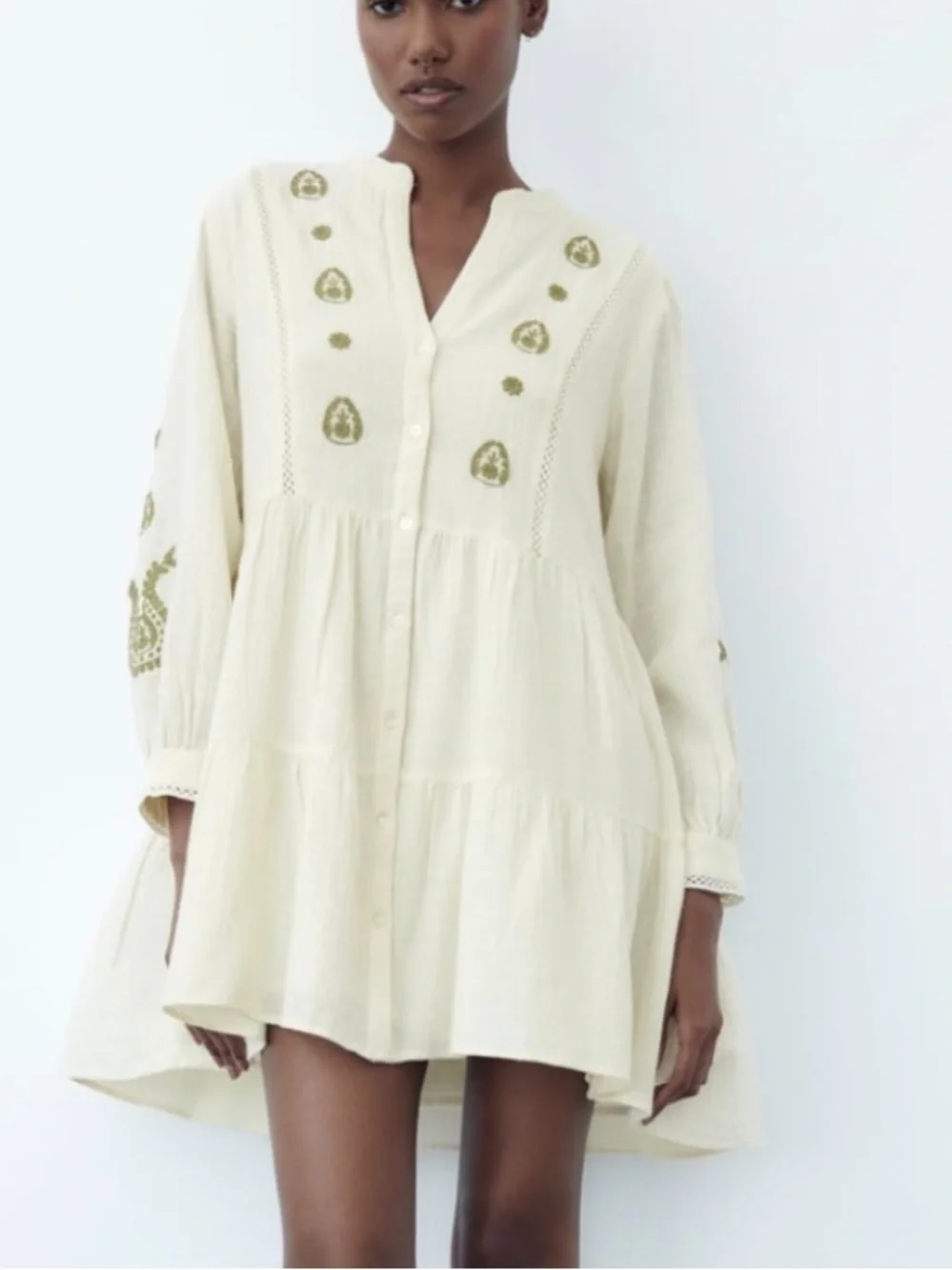 zara white boho dress ZARA dress ref. 6895/089/251 Summer festival must-have